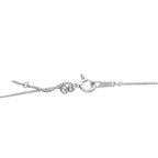 Exclusive Platinum 0.30ct Diamond and Sapphire Pendant Necklace