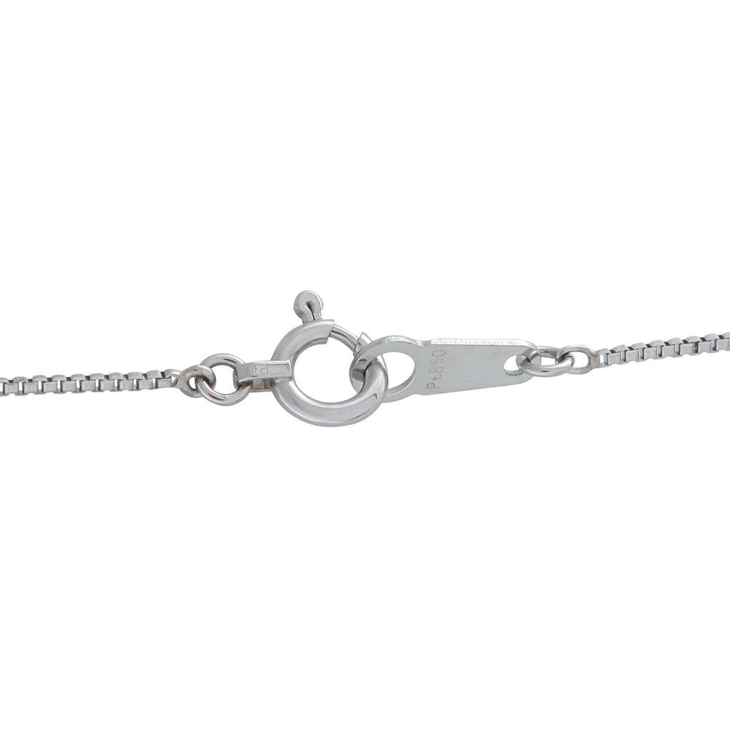 Exclusive Platinum 0.35ct Diamond and Sapphire Necklace