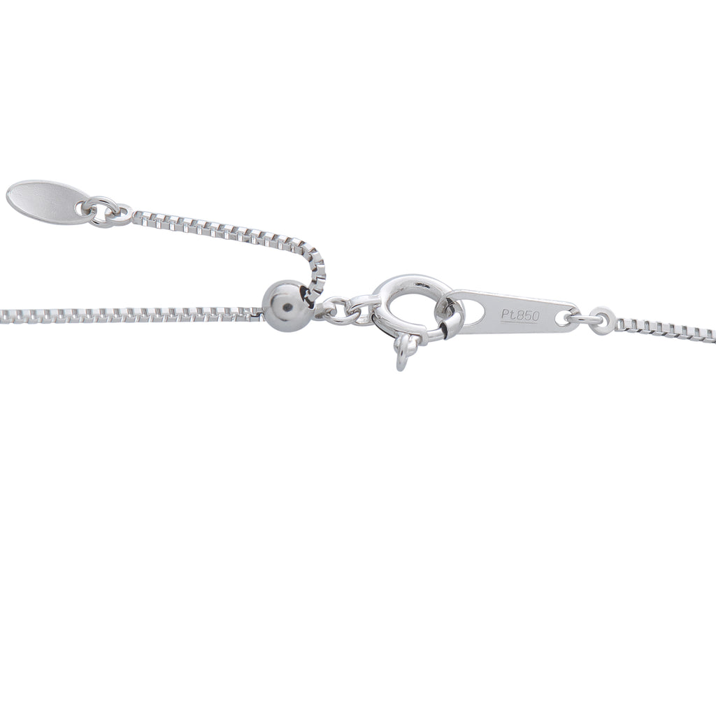 Platinum 0.39ct Diamond and Sapphire Pendant
