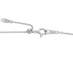 Platinum 0.39ct Diamond and Sapphire Pendant