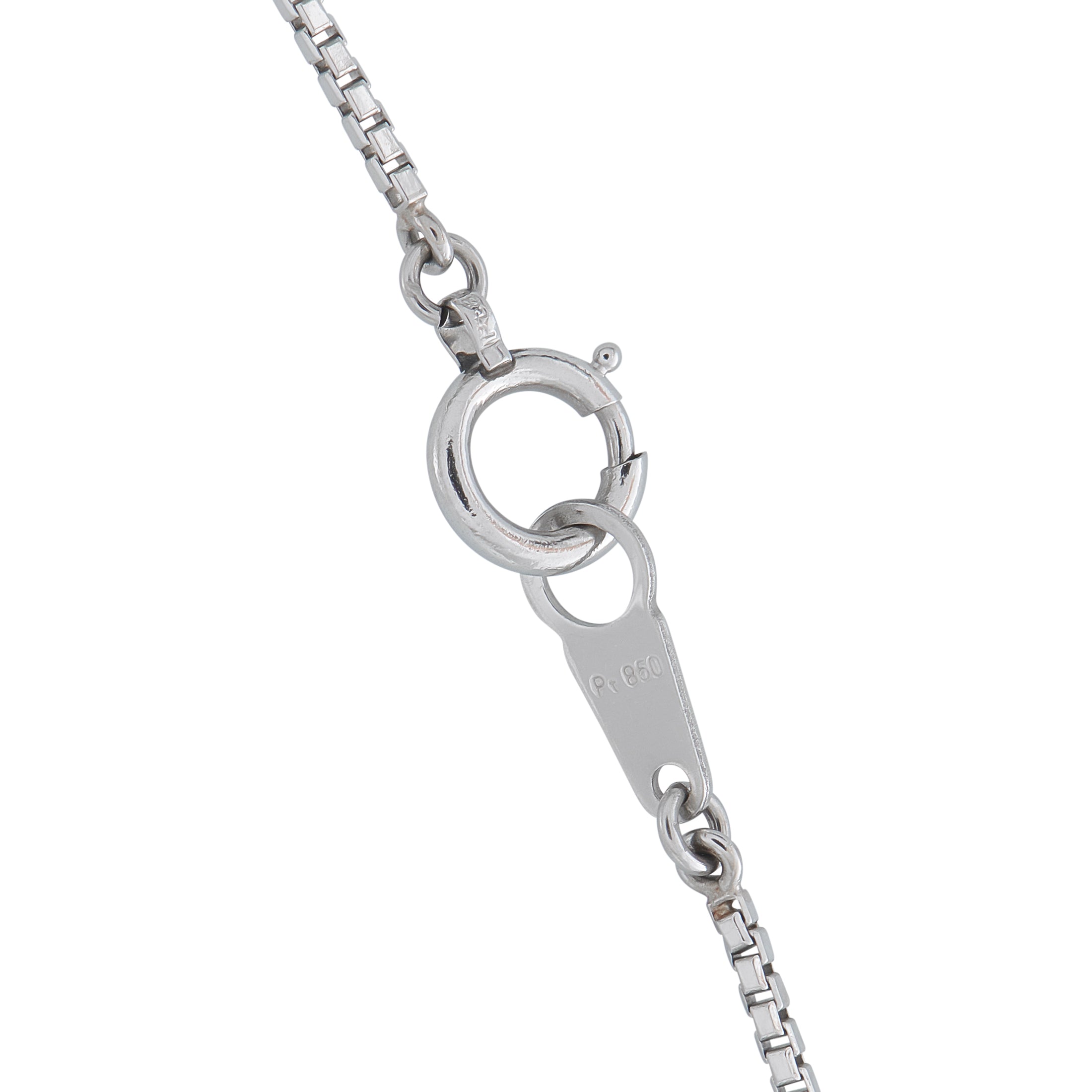 Platinum 0.17ct Diamond and Sapphire Pendant