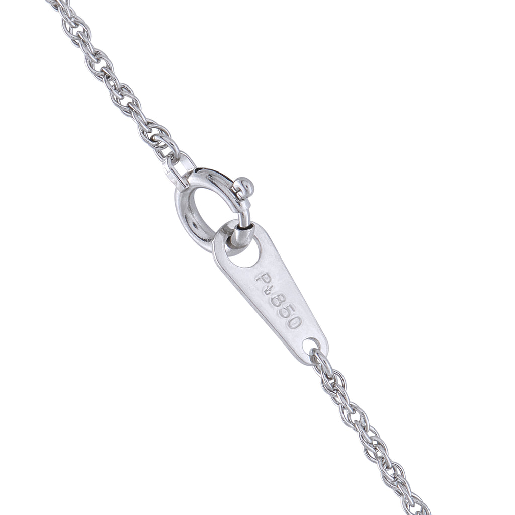 Platinum 0.27ct Diamond and Sapphire Pendant