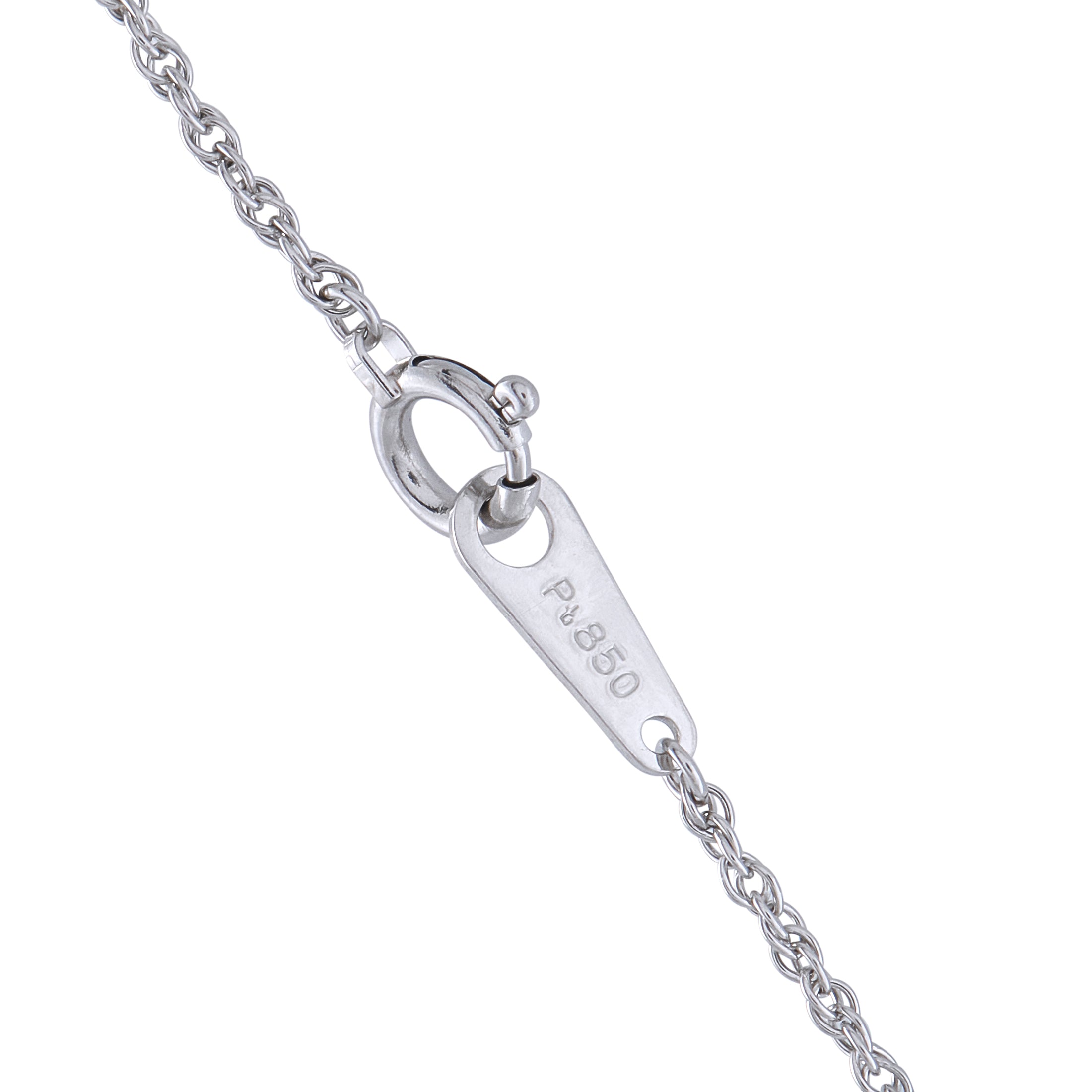 Platinum 0.27ct Diamond and Sapphire Pendant