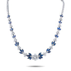 Platinum 17.0ct Diamond and Sapphire Necklace
