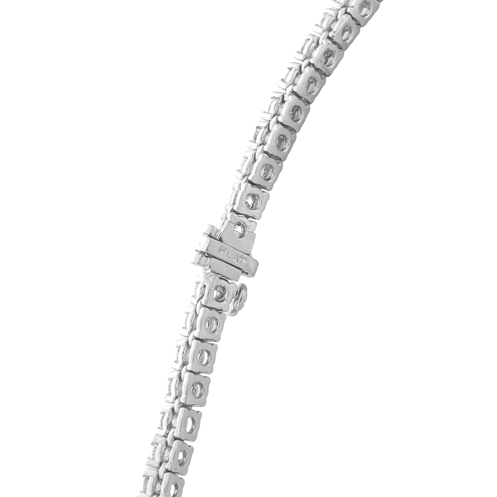 Platinum 17.0ct Diamond and Sapphire Necklace