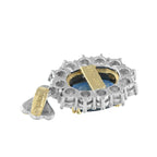 Exclusive Platinum 1.05ct Diamond and Sapphire Pendant MF03-082225