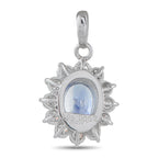 Exclusive Platinum 0.52ct Diamond and Sapphire Pendant MF60-101525