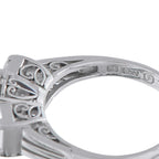 Exclusive Platinum 0.68ct Diamond and Sapphire Three-Stone Ring