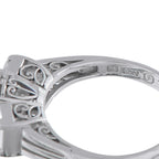 Exclusive Platinum 0.68ct Diamond and Sapphire Three-Stone Ring