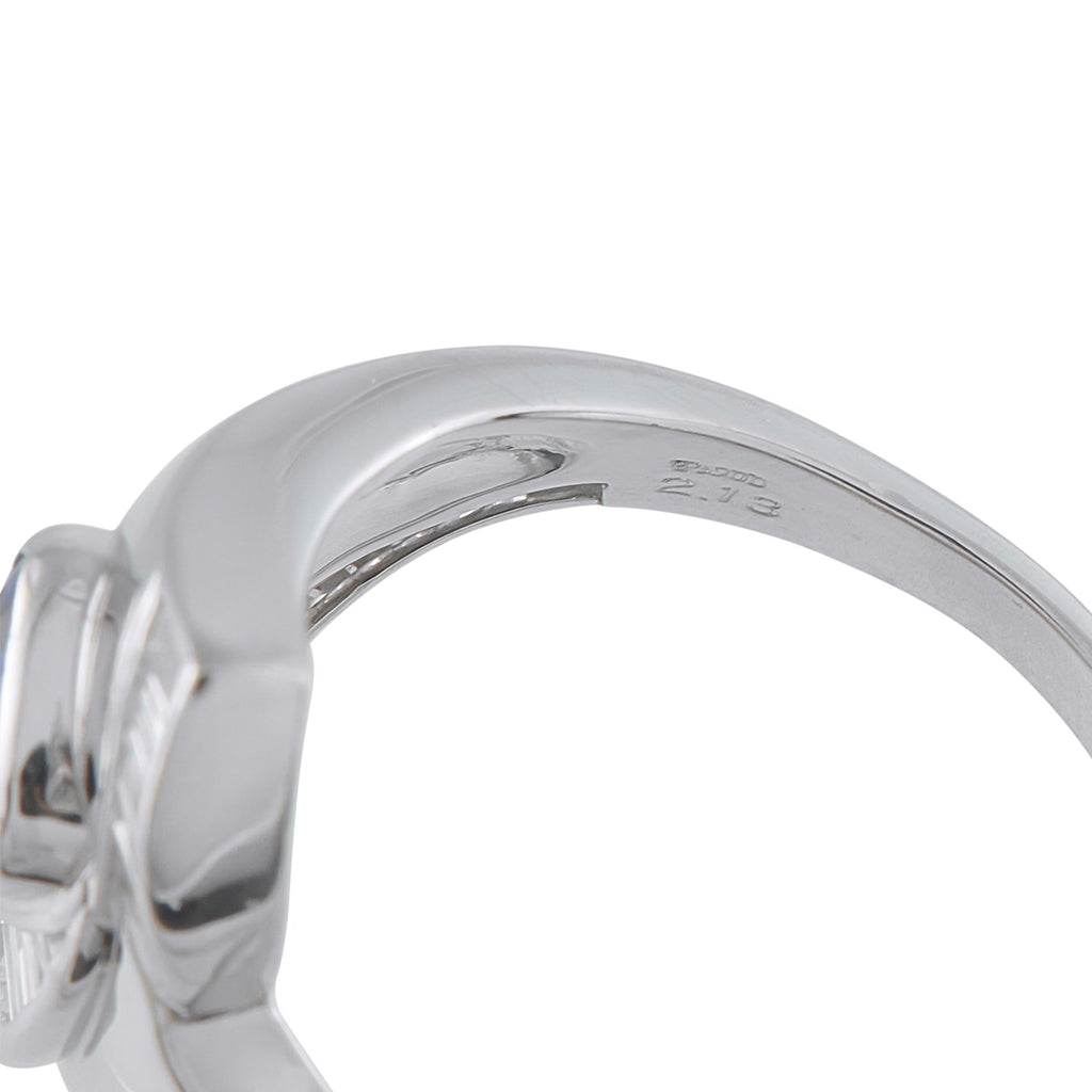 Exclusive Platinum 1.18ct Diamond and Sapphire Statement Ring