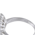 Exclusive Platinum 0.80ct Diamond and Baby Blue Sapphire Ring