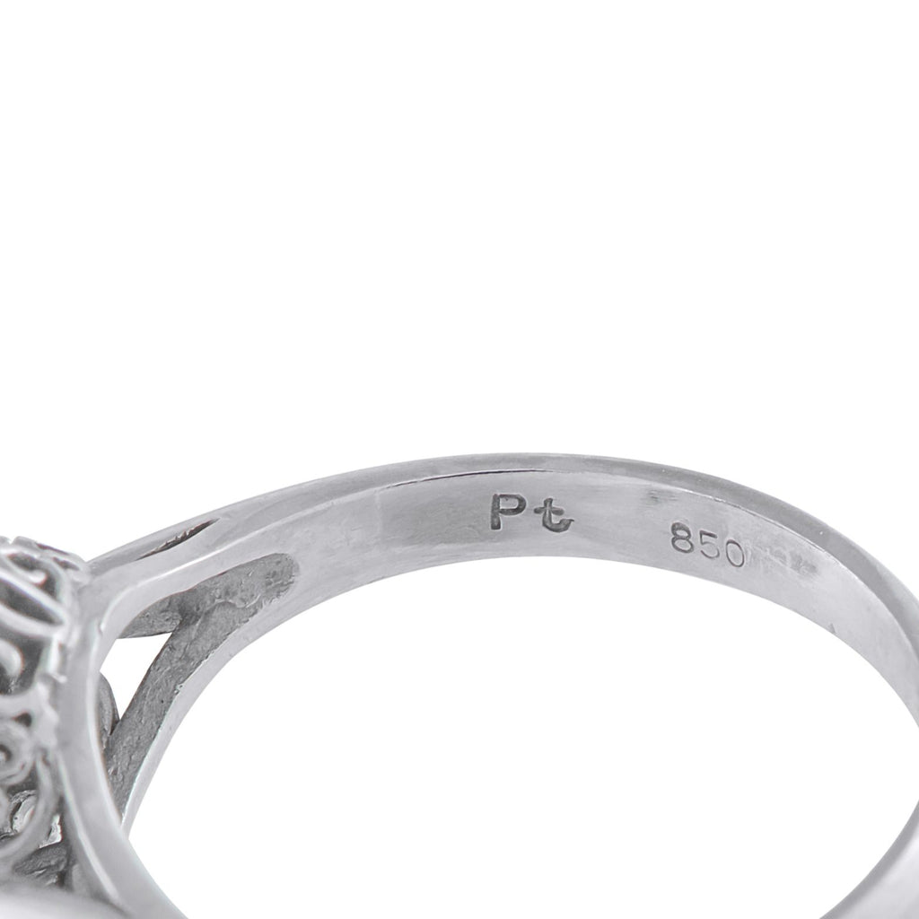 Exclusive Platinum 0.20ct Diamond and Sapphire Ring