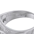 Exclusive Platinum 0.62ct Diamond and Sapphire Ring