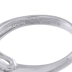 Platinum 0.43ct Diamond and Sapphire Ring