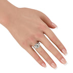 Platinum 2.0ct Diamond and Sapphire Art Deco Ring