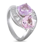 Platinum 0.90ct Diamond and Sapphire Ring