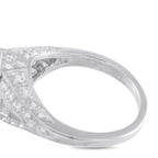 Platinum 0.62ct Diamond and Sapphire Ring