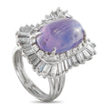 Platinum 1.80ct Diamond and Sapphire Ring