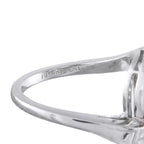 Platinum 1.0ct Diamond and Sapphire Ring