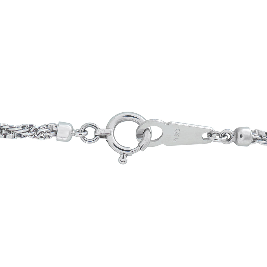 Platinum 0.48ct Diamond and Tanzanite Pendant