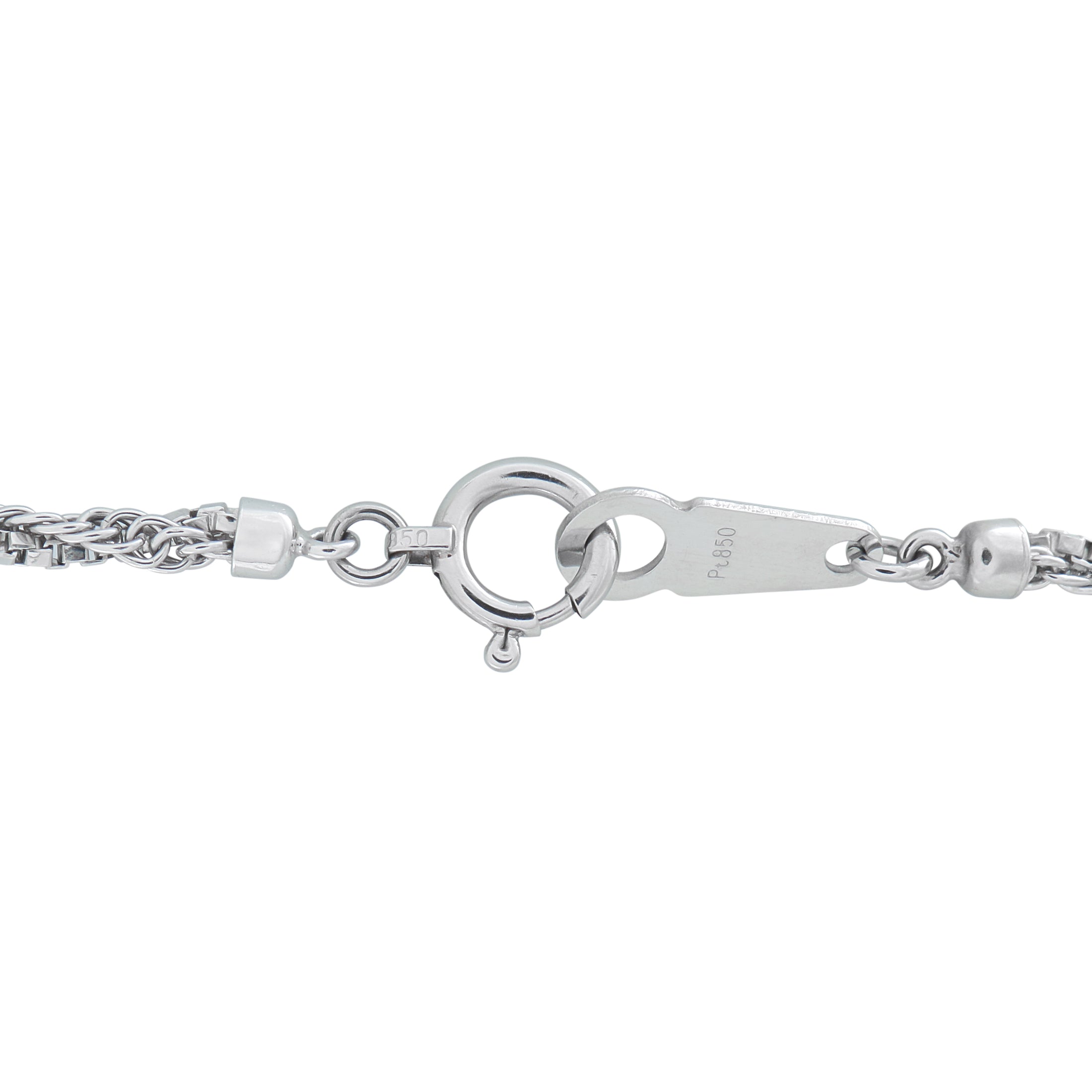 Platinum 0.48ct Diamond and Tanzanite Pendant