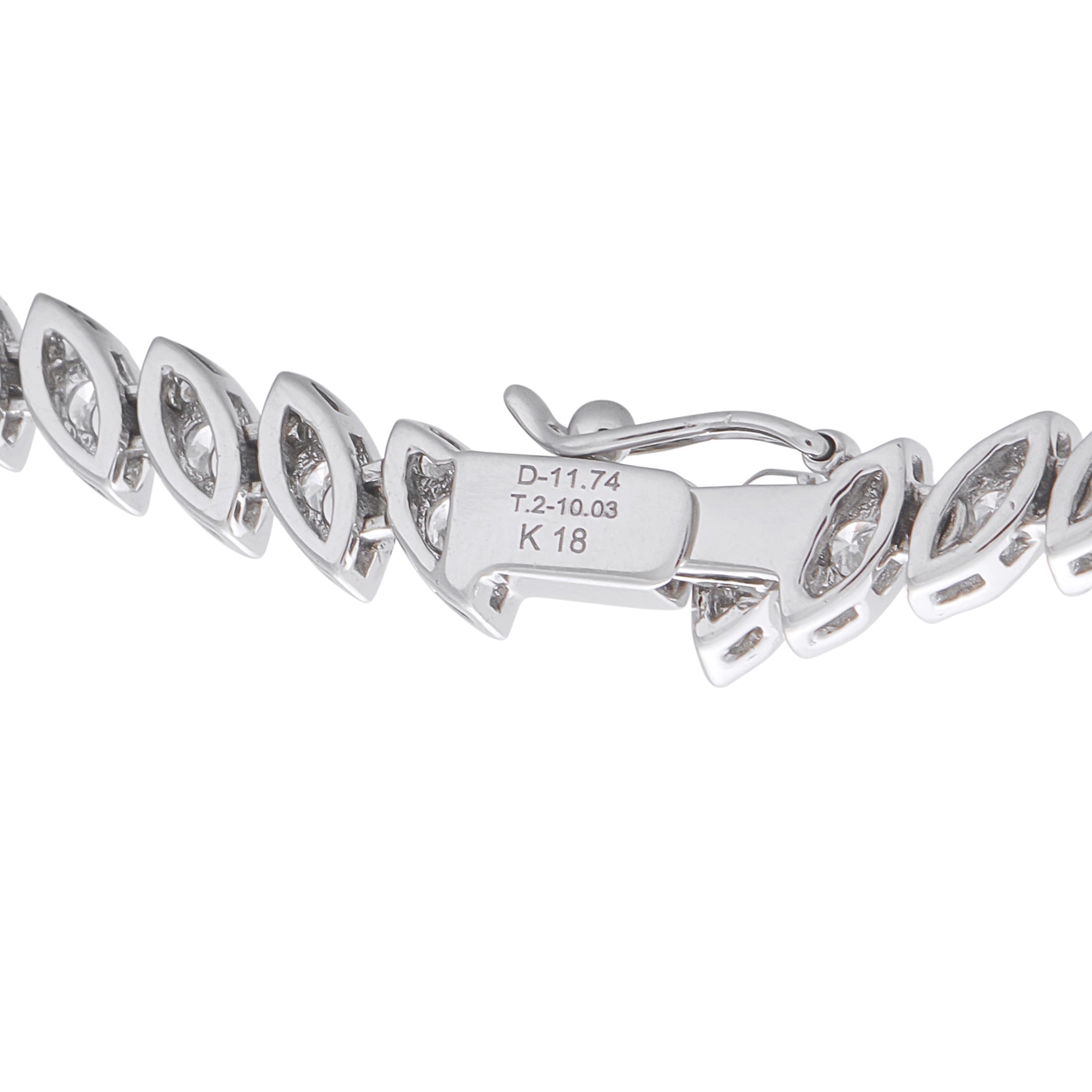 Exclusive 18K White Gold 10.03ct Diamond and Tanzanite Necklace