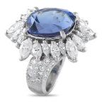 Exclusive Platinum 2.93ct Diamond and Tanzanite Ring