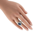 Exclusive Platinum 2.93ct Diamond and Tanzanite Ring