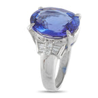 Exclusive Platinum 0.47ct Diamond and Tanzanite Ring