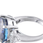 Exclusive Platinum 0.56ct Diamond and Tanzanite Ring