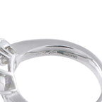 Exclusive Platinum 0.55ct Diamond and Oval Tanzanite Ring