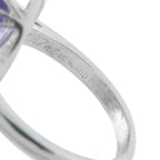 Platinum 1.80ct Diamond and Tanzanite Ring
