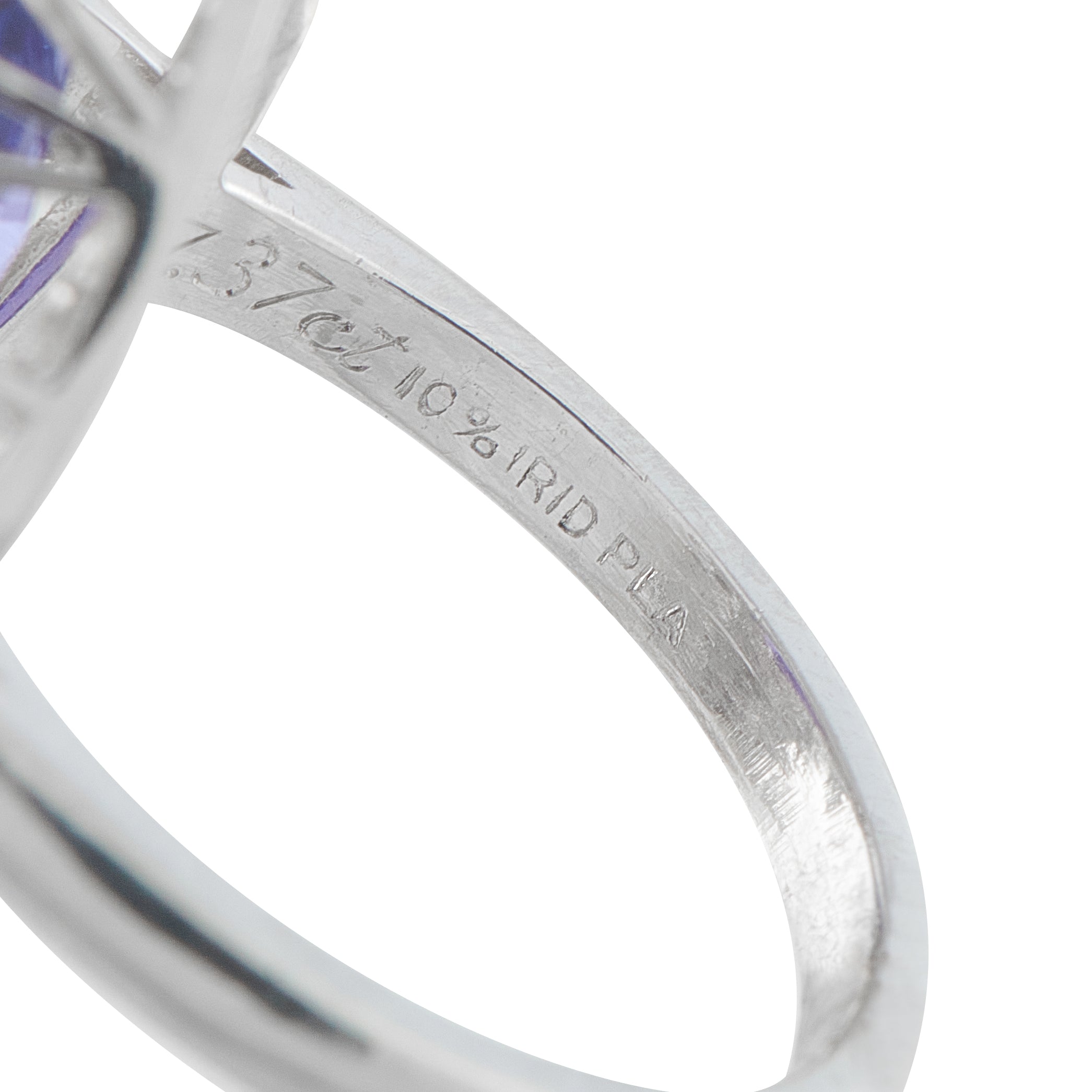 Platinum 1.80ct Diamond and Tanzanite Ring