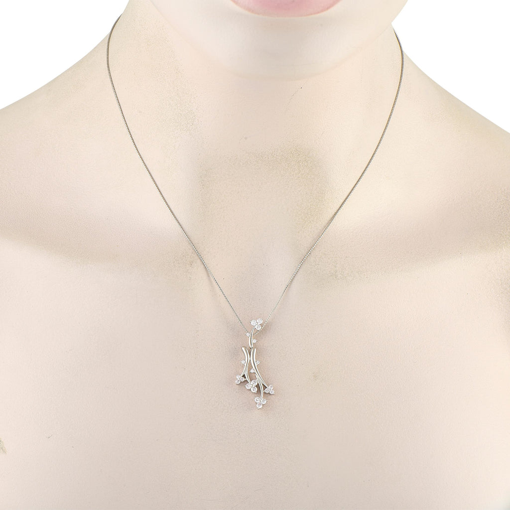 Exclusive Platinum 0.55ct Pink Diamond Necklace