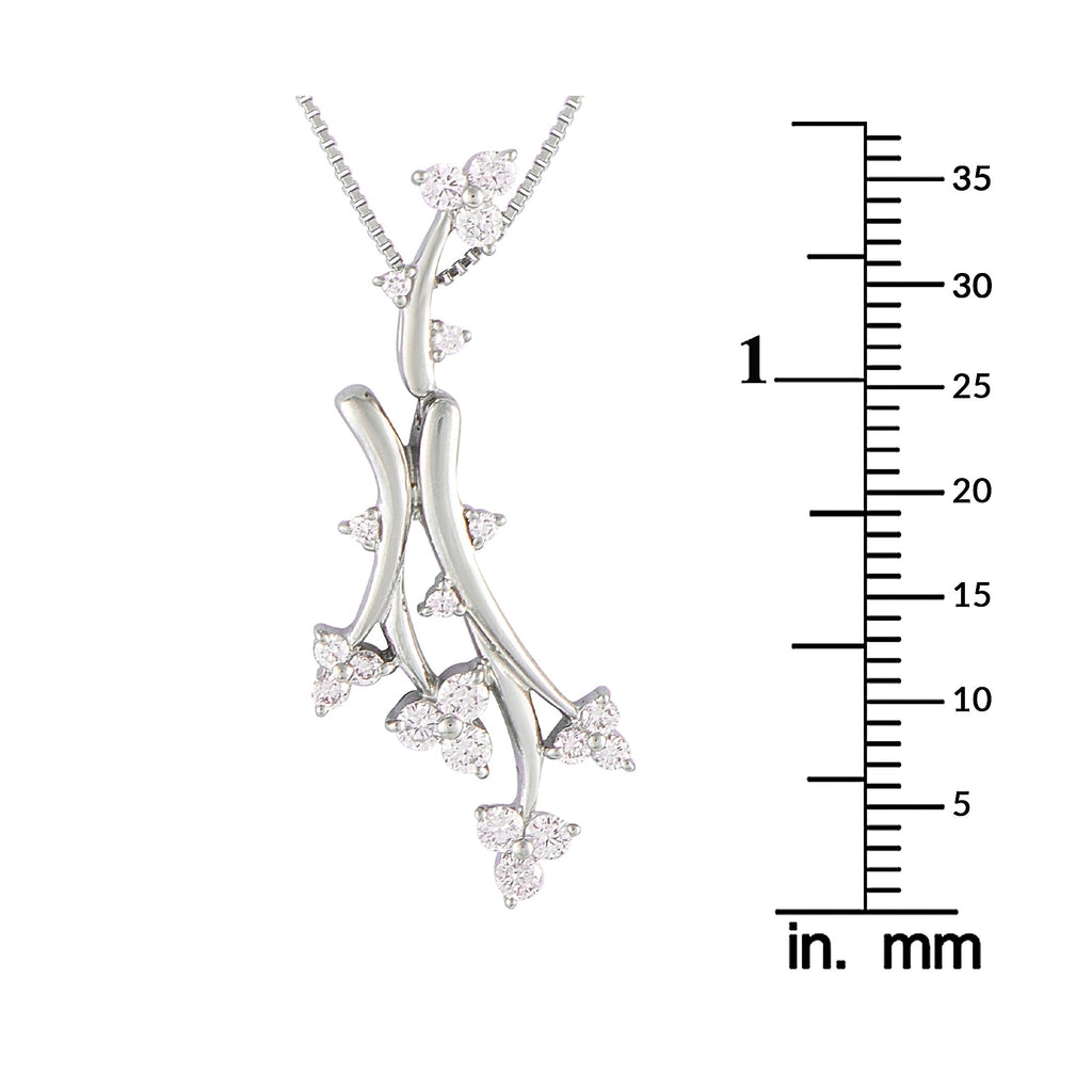 Exclusive Platinum 0.55ct Pink Diamond Necklace