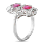 Antique Platinum 1.85ct Ruby Ring