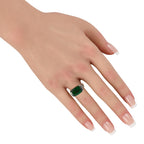 Platinum 7.45ct Tourmaline Ring