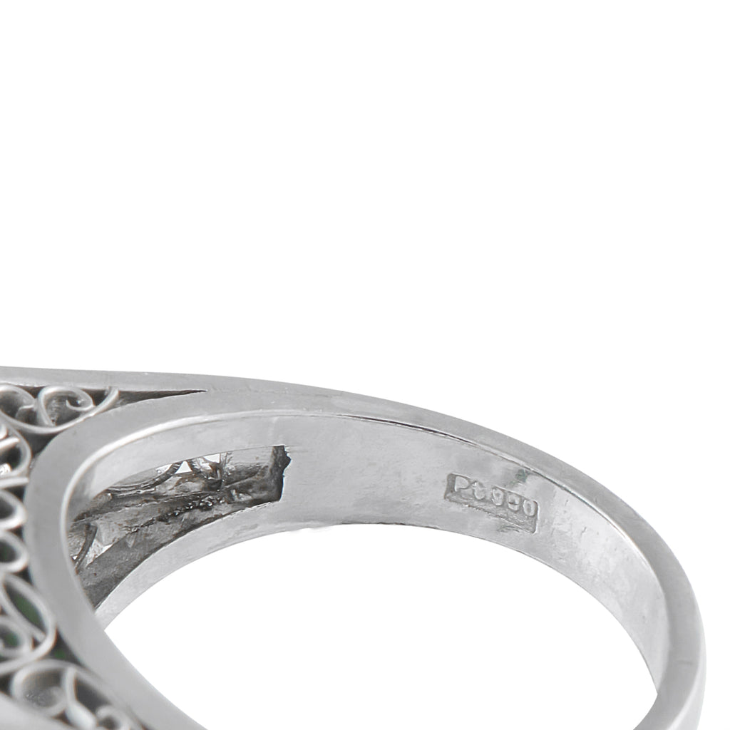 Platinum 7.45ct Tourmaline Ring