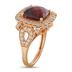 Le Vian 14K Rose Gold 0.66ct Diamond and Garnet Ring