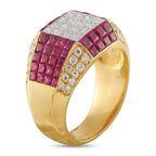 Le Vian18K Yellow Gold 2.0ct Diamond and Ruby Ring