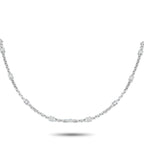 Louis Vuitton18K White Gold 2.0ct Diamond Chain Necklace LV06-102725 – This simple, sophisticated Louis Vuitton chain necklac