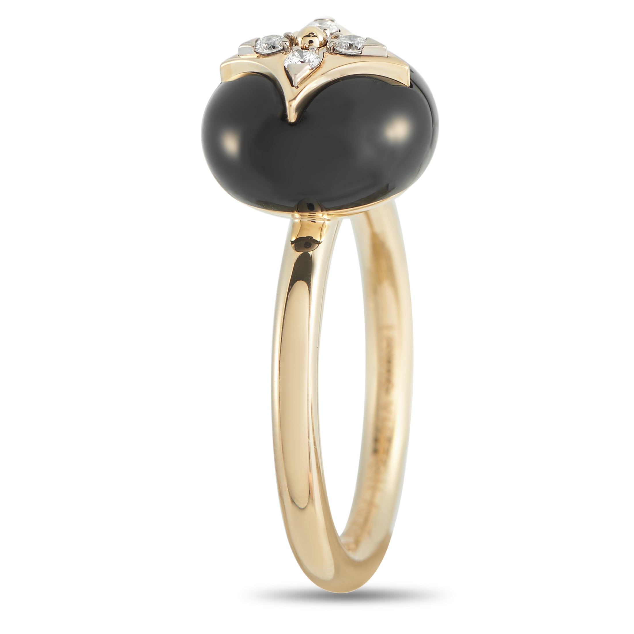 LOUIS VUITTON 18K Yellow Gold Diamond Star Blossom Ring