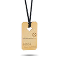 Louis Vuitton 18K Yellow Gold Dog Tag Pendant