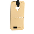 Louis Vuitton 18K Yellow Gold Dog Tag Pendant