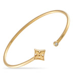 LOUIS VUITTON Blossom 18K Yellow Gold Diamond Bangle
