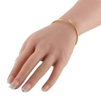 LOUIS VUITTON Blossom 18K Yellow Gold Diamond Bangle