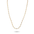 Lugano 18K yellow gold diamond necklace with repeating linked settings