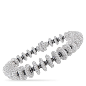 Lugano 18K White Gold 22.5ct Diamond Bracelet