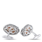 Magerit 18K White Gold Diamond Devil Cufflinks
