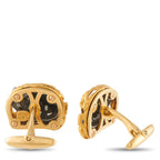 Magerit 18K Yellow Gold Wolf Cufflinks